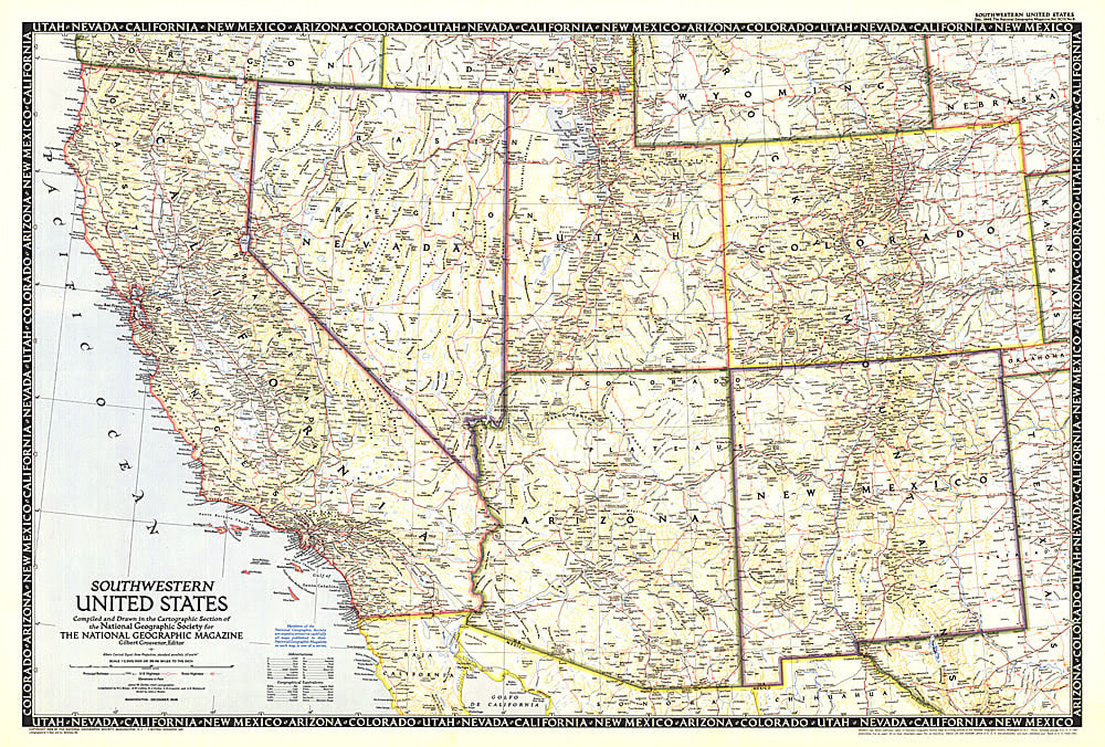 us map southwest usa