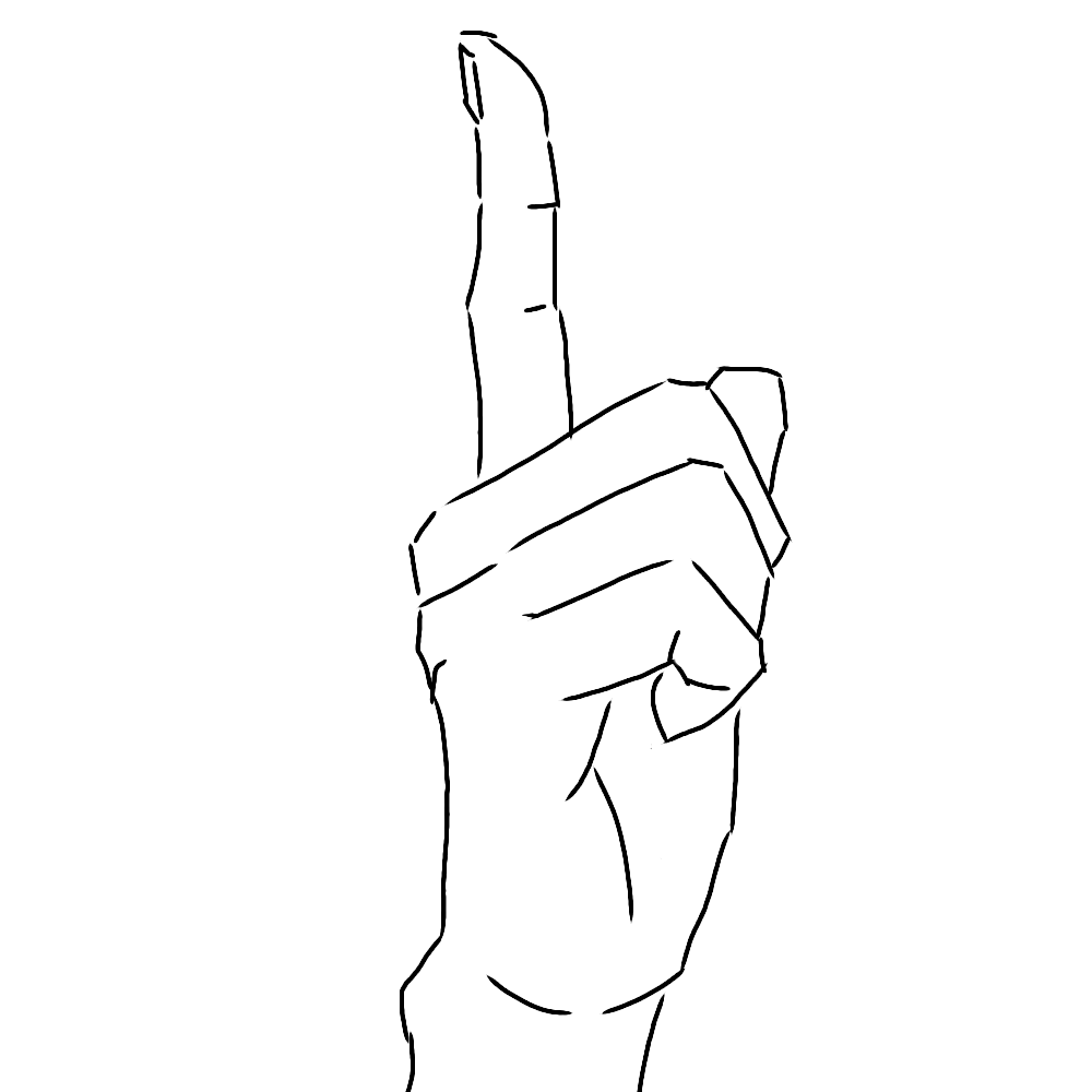 Ngagolak 指を指す 手 イラスト