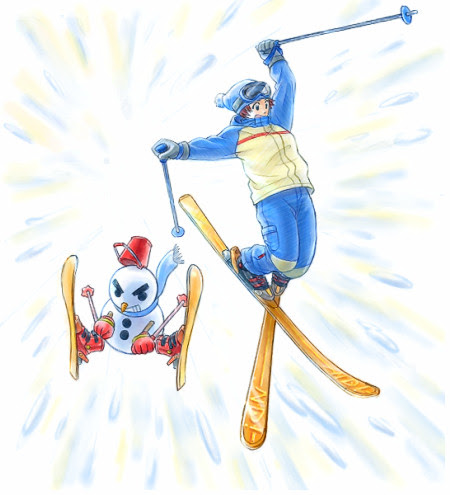 無料イラスト画像 綺麗なスキー イラスト かっこいい