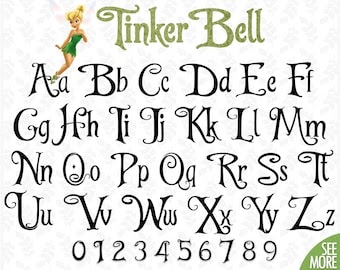 Download Tinkerbell font svg Disney princess font svg Tinker Bell ...