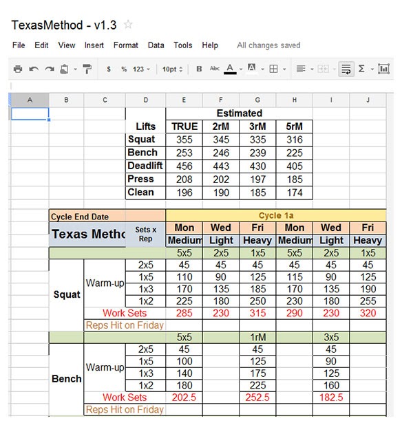Bodybuilding Excel Templates - Workout Chart Templates 8 Free Word
