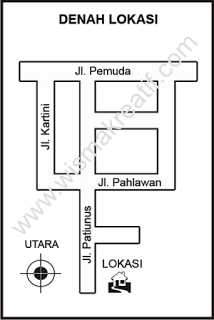 Contoh Gambar Denah Undangan  Pernikahan