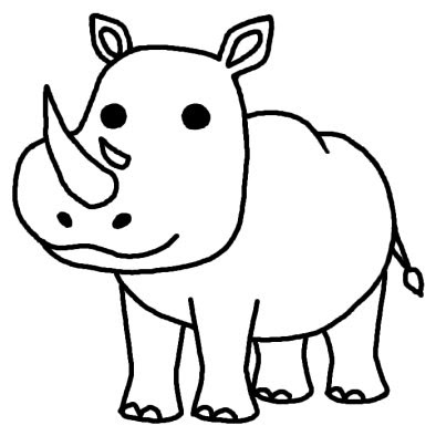 動物 サイ イラスト Mantapoirasutogazo