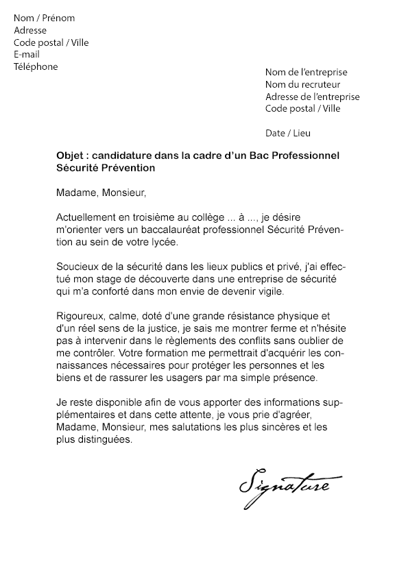 Notre dossier vous livre de nombreux conseils et des exemples de lettres, profil par profil. Exemple Lettre De Motivation Pour Un Lycee