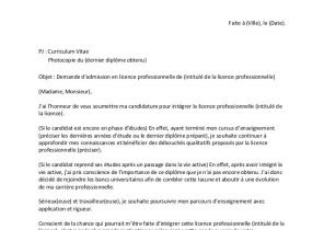 Lettre De Motivation Reorientation Licence Biologie 