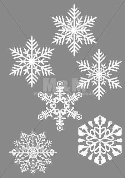 Japan Image 雪の結晶 イラスト 透過