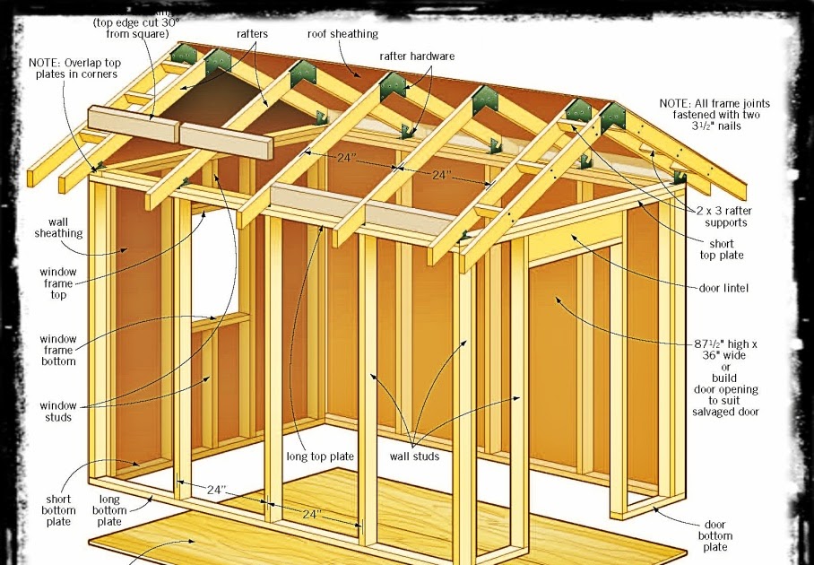 Graham plans: Shed plans 4 x 12