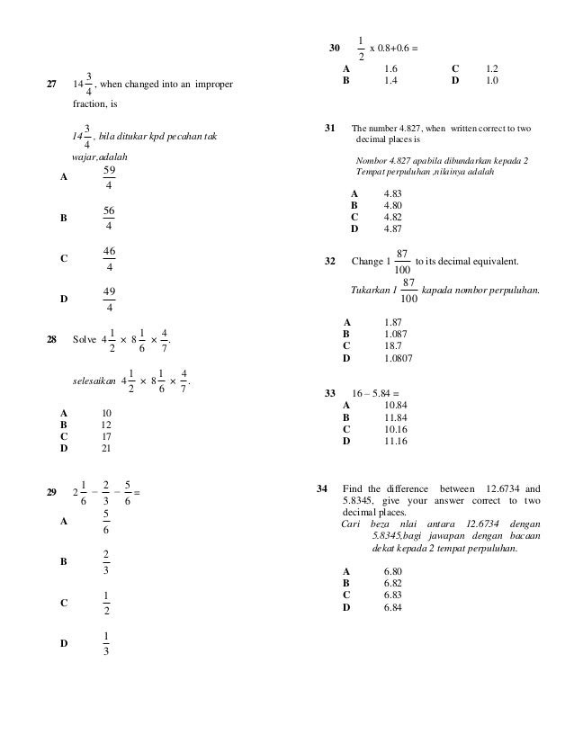 Soalan Matematik Nombor Perdana - Selangor t