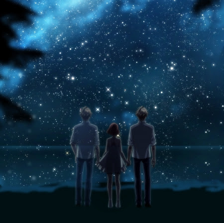 26 Anime Girl Night Sky Wallpaper