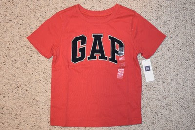 Cheapest NWT Baby Gap Kids Toddler Boys Shirt Top 3T Red Grey Black Logo Short Sleeve Online