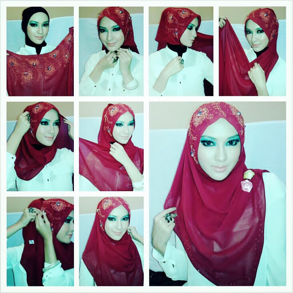 18 Tutorial Hijab Pashmina Ala Arab Tutorial Hijab Terbaru Tahun