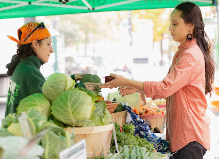 Farmstand Customer Transaction Photo