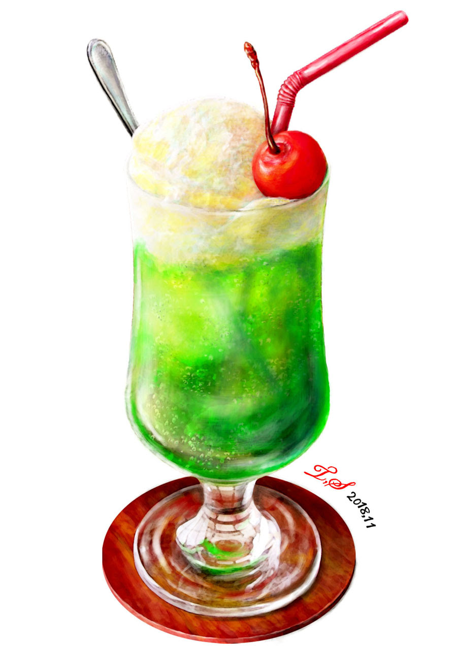 最も選択された クリーム ソーダ 白膠木簓 イラスト