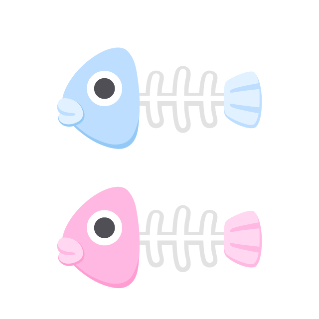 動物の画像について 綺麗なイラスト 魚 骨