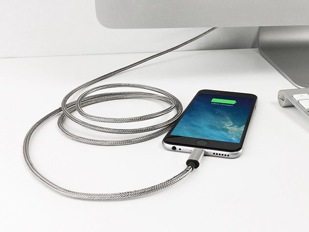 Armour Charge Steel iOS Charging Cable