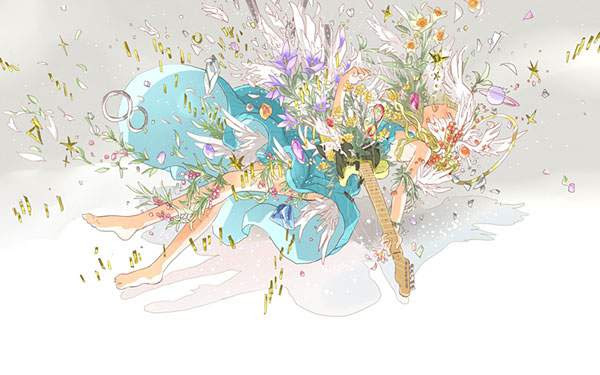 無料イラスト画像 ロイヤリティフリー幻想 的 花 イラスト 綺麗