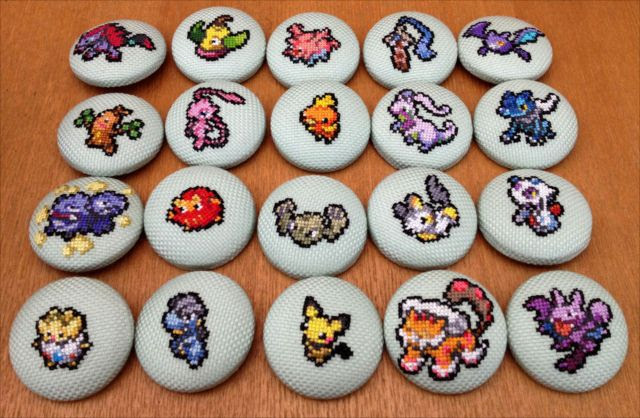 画像をダウンロード キャラクター ドット絵 キャラクター クロス ステッチ 図案 1654