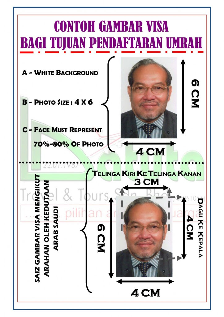 Contoh Gambar Visa Umrah - Hontoh