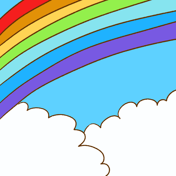 最新のhd虹 イラスト かわいい 無料イラスト集