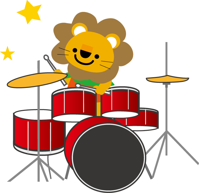 最高可愛い ドラム 簡単 イラスト 最高の動物画像