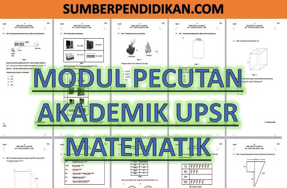 Contoh Soalan Peperiksaan Upsr Matematik - Persoalan x