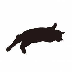 猫 シルエット 透過