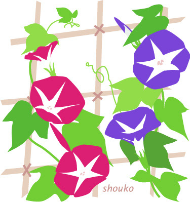 ラブリー朝顔 イラスト 無料 かわいいディズニー画像