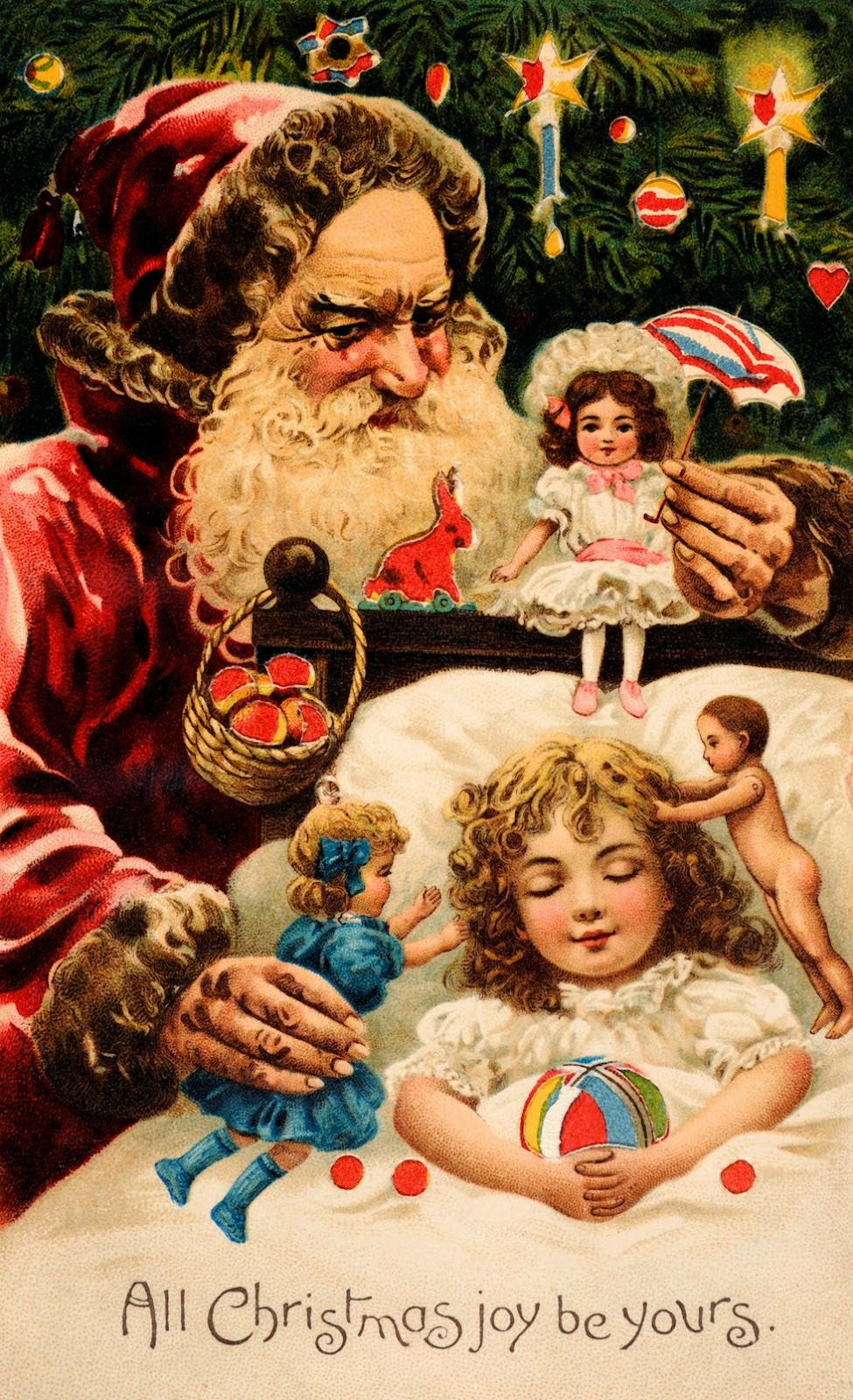 Vintage Christmas Card art 10