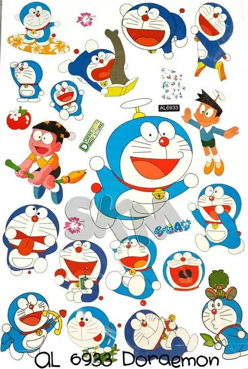  Stiker  Tembok Doraemon  Stiker  Dinding Murah
