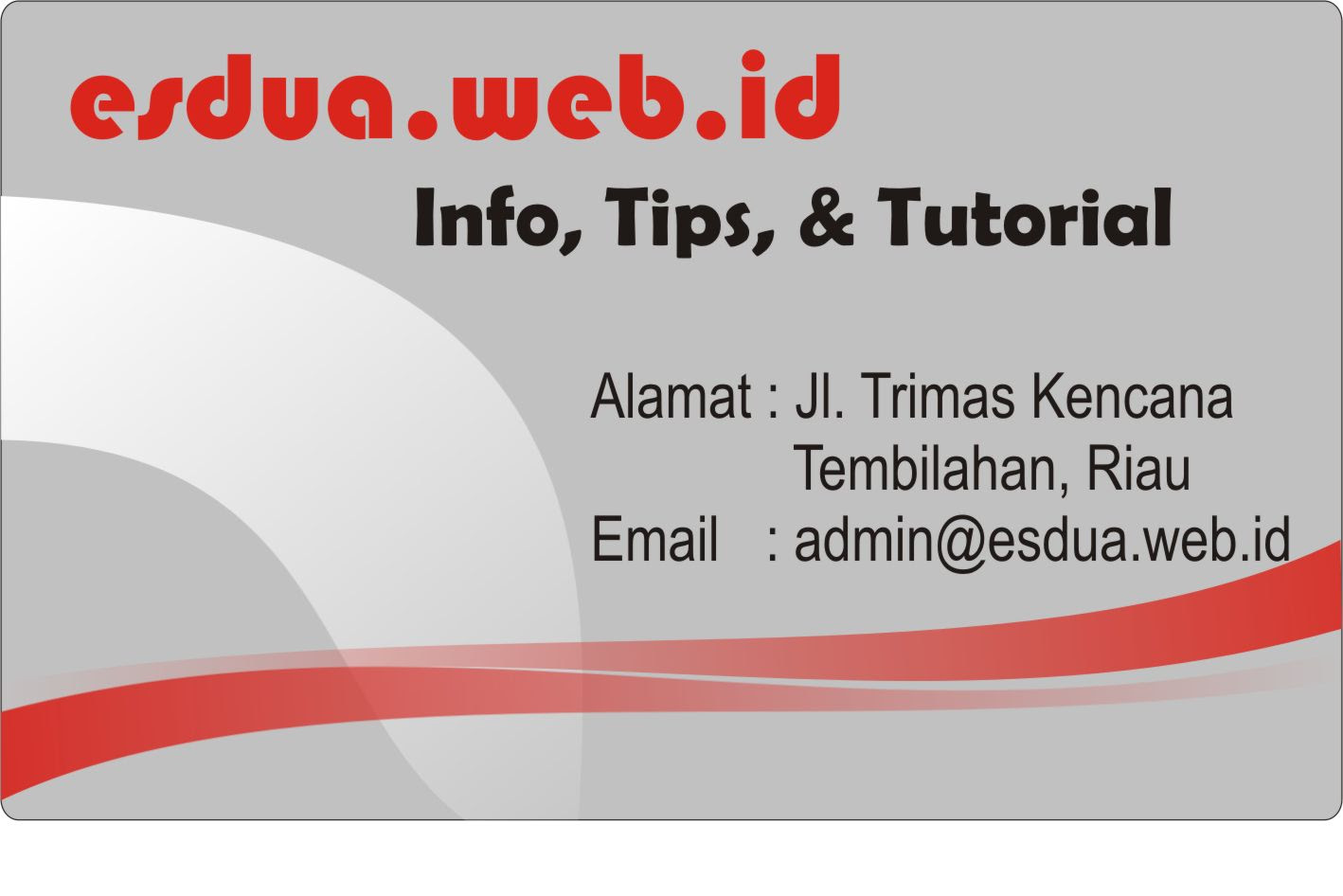 Contoh Id Card Kreatif - Job Seeker