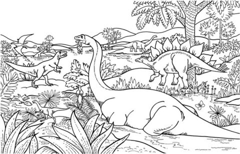 Weitere ideen zu malvorlage dinosaurier, dinosaurier, ausmalbilder. Ausmalbild Dinosaurier Ausmalbilder Kostenlos Zum Ausdrucken