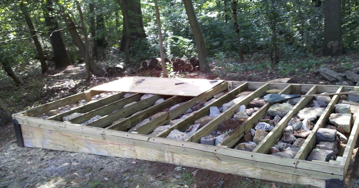 Description How to build a shed post foundation Shed plans for free