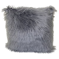 Better Homes and Gardens Grey Angora Pillow