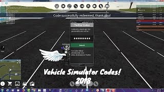 All Codes In Roblox Vehicle Simulator 2018 | How To Get Free ... - 