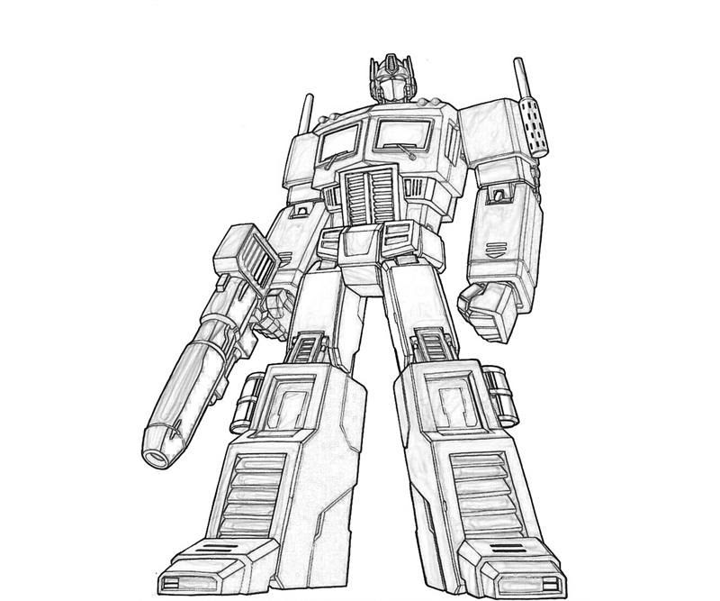 Mewarnai Gambar Robot Transformer - Mewarnai Gambar Baru