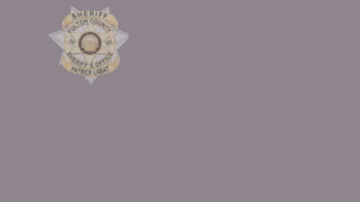 Blank Atlanta mugshot background for use with Zoom calls.