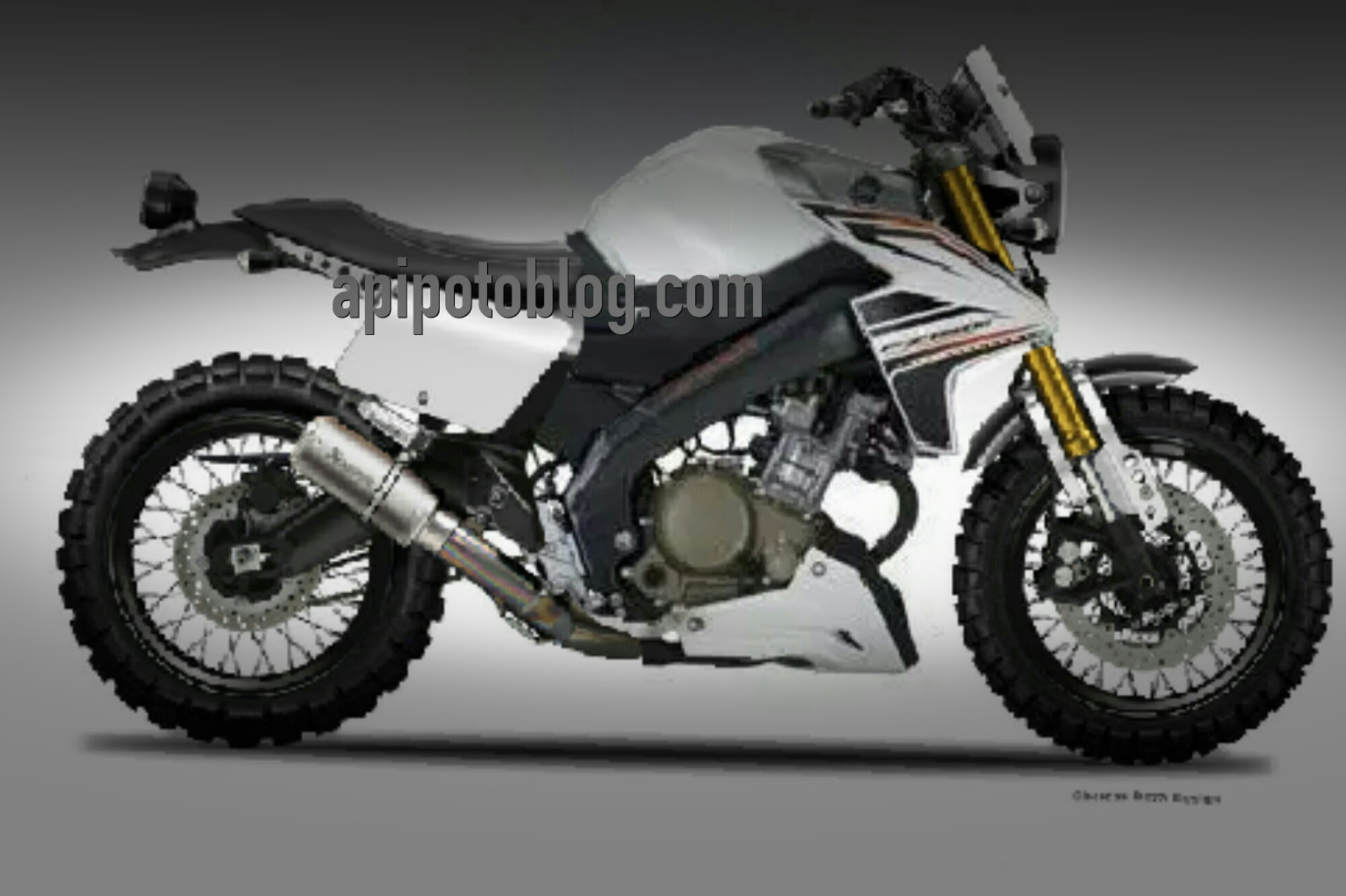 Modifikasi Yamaha Vixion Scrambler Konsep Keren Juga Nih