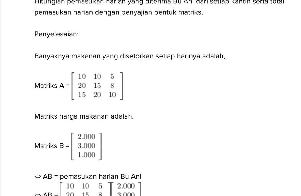 Contoh Soal Cerita Operasi Aljabar Pada Fungsi - Contoh ...