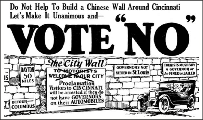 Cruzar la calle: limitación de velocidad en Cincinnati (1923)