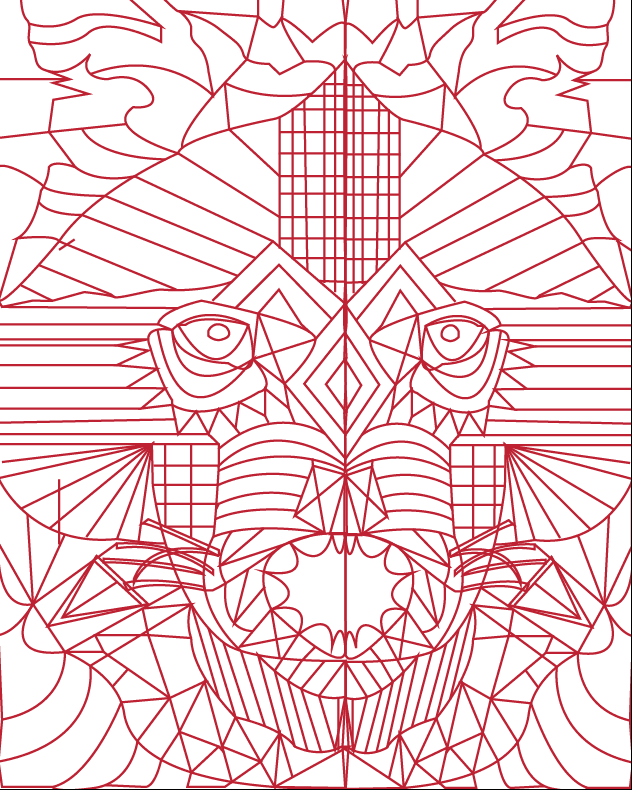 These geometric coloring sheets will appeal to. Geometric Animal With Coloring Page Slc Graphic Design