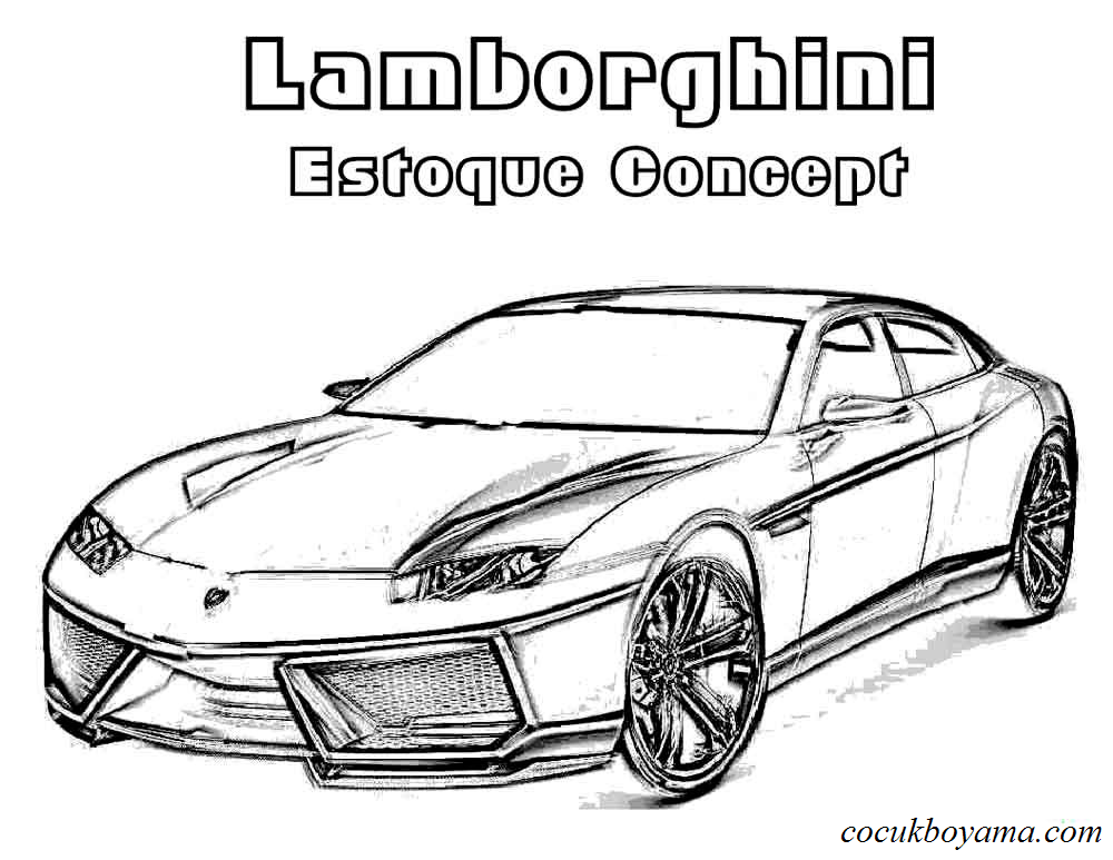 Lamborghini Boyama Resmi Coloring And Drawing