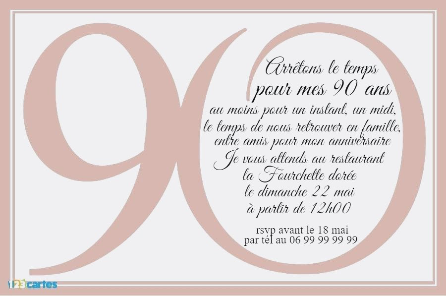 Modele De Texte Pour Invitation Anniversaire 70 Ans Texte Prefere