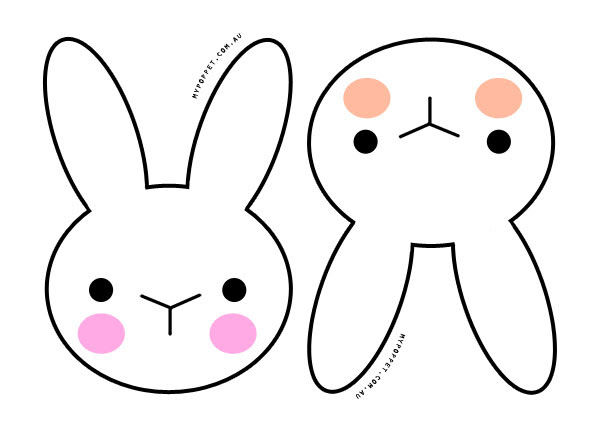 Print and cut the free patterned easter bunny printables. Printable Bunny Template Clipart Best