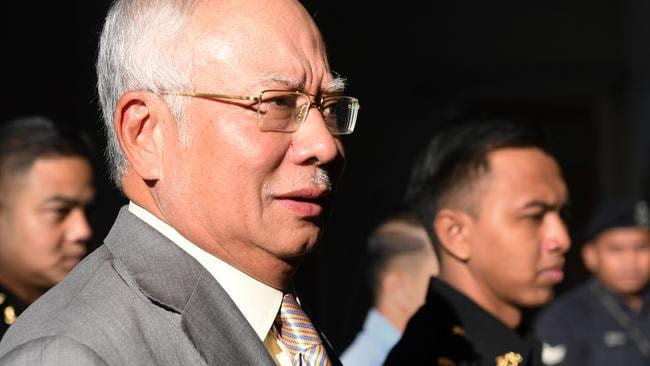 Former Malaysian prime minister Najib Razak.