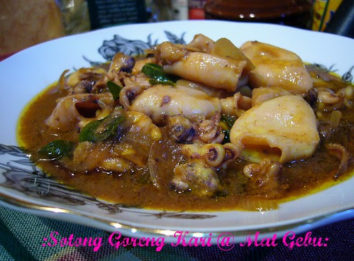 SOTONG GORENG KARI