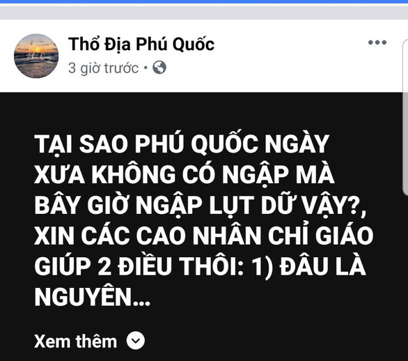 Máº¡ng xÃ£ há»™i trÃ n ngáº­p hÃ¬nh áº£nh, bÃ n luáº­n vá»  ngáº­p á»Ÿ PhÃº Quá»‘c - áº¢nh 7.