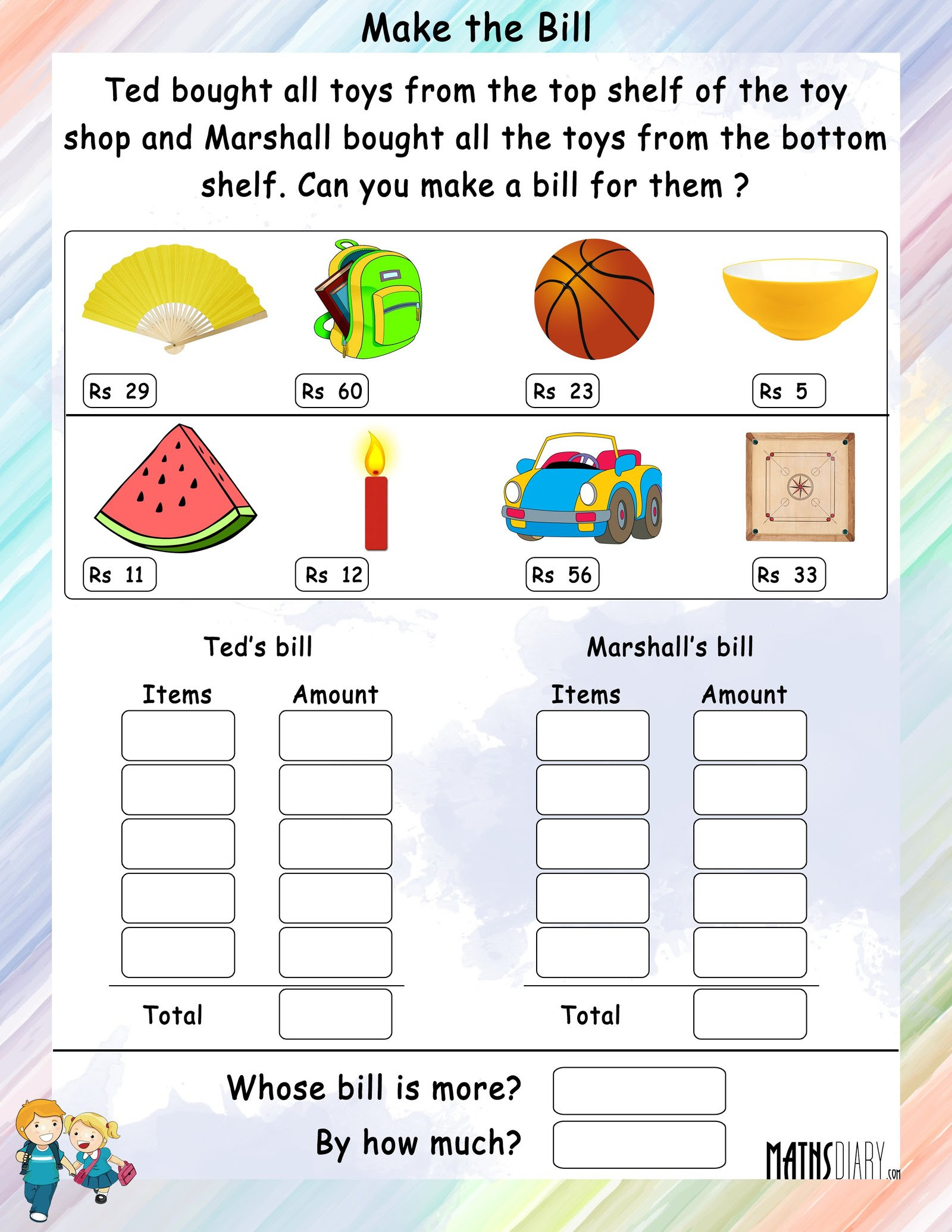 58 free download maths worksheets for grade 2 money money