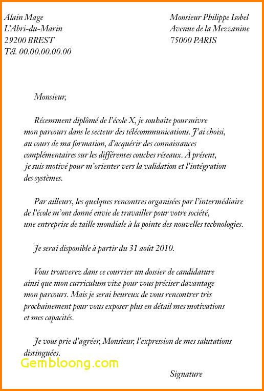 La Lettre De Motivation Manuscrite Ou Dactylographiee 