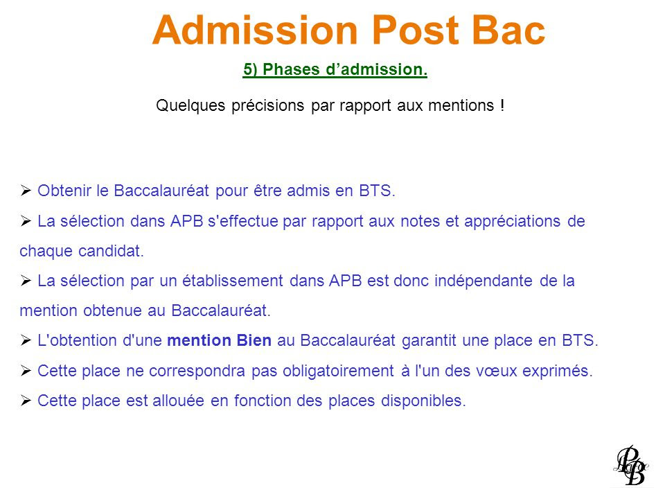 Resume Format: Presentation Cv Admission Post Bac