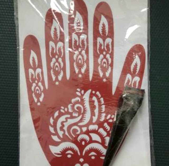 Cara Pakai Cetakan Henna gambar henna tangan simple dan 